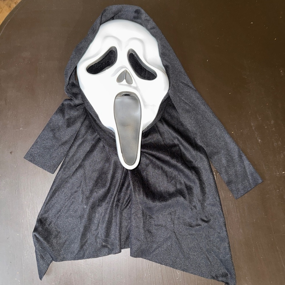 Ghost Face Mask Easter Unlimited Slasher Horror Halloween Costume Black White